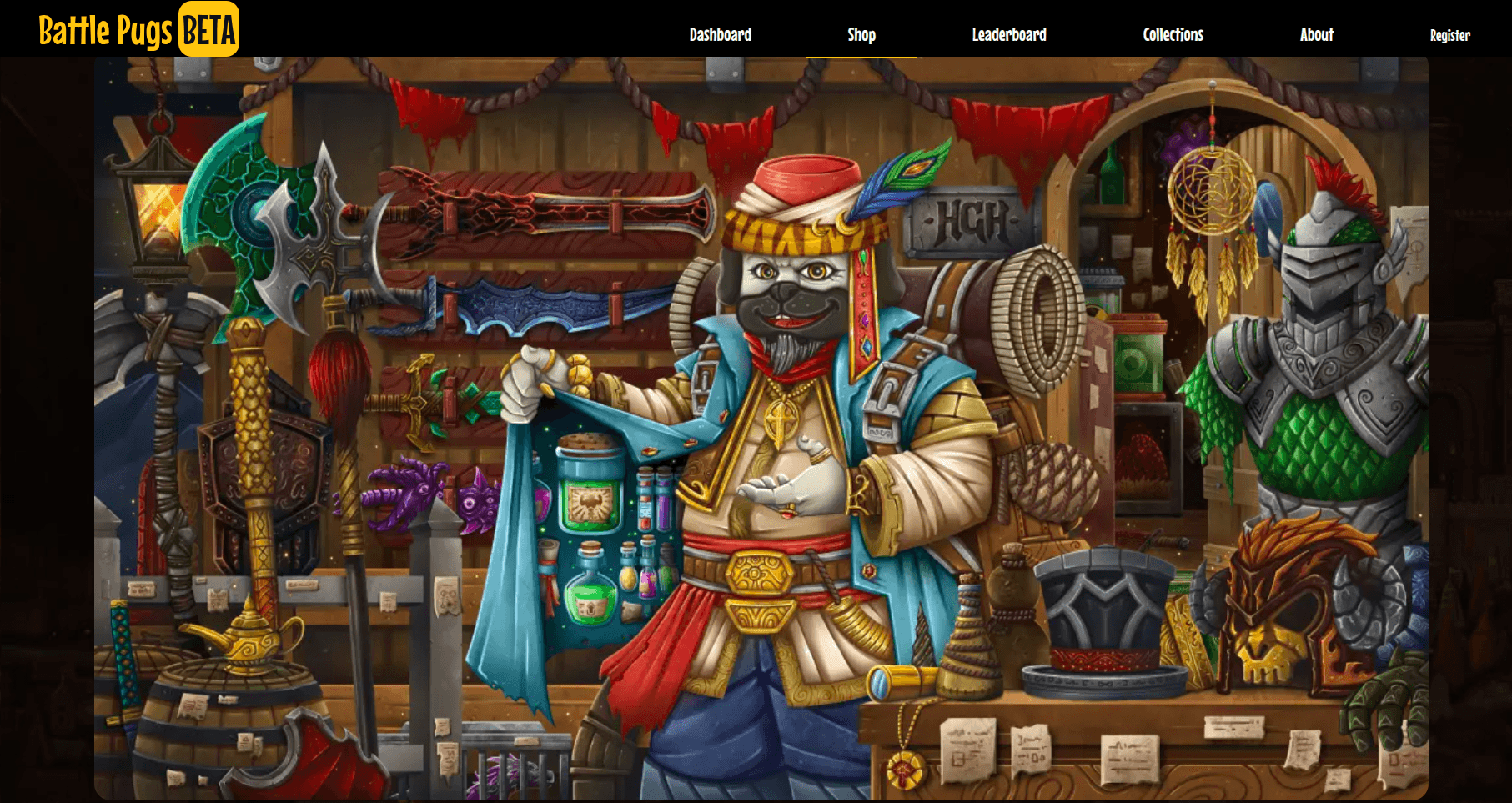 Battle Pugs NFT Staking screenshot
